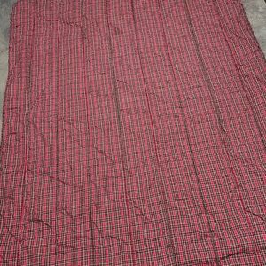 Vintage Ralph Lauren Plaid Comforter Boulevard Red Tartan Cottagecore Twin Rare